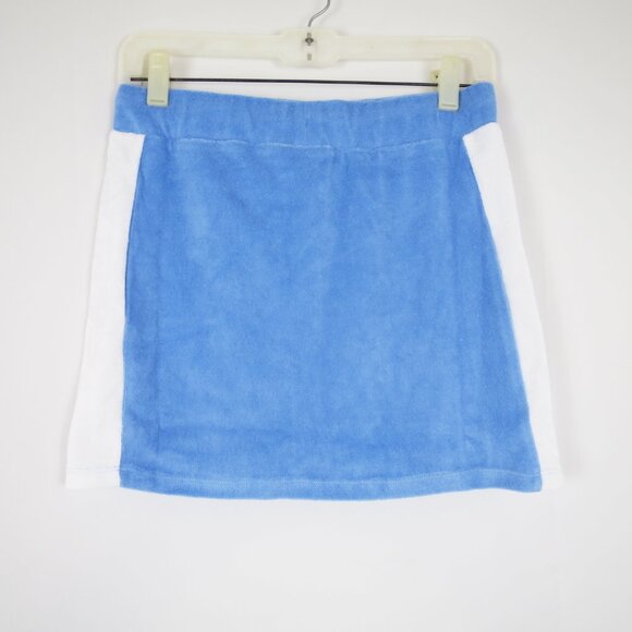 NEW NGOrder Terry Embroidered Mini Skirt Blue Subarashii すばらしい Size US M/UK 10 - Picture 7 of 14